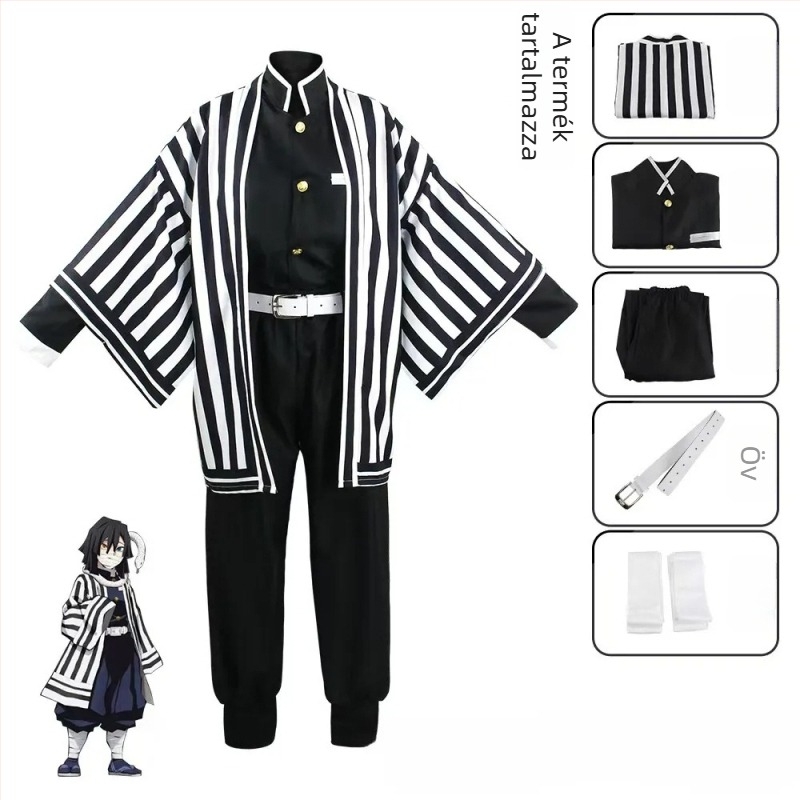 Demon Slayer Kimetsu no Yaiba női cosplay kosztüm Haori puffos ujjakkal