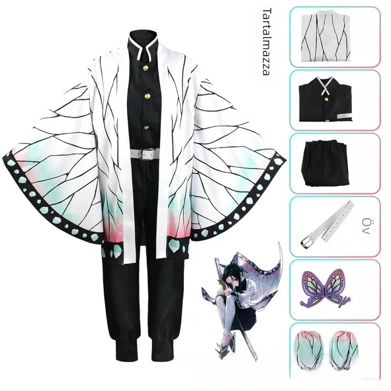 Demon Slayer Kimetsu no Yaiba női cosplay kosztüm Haori puffos ujjakkal