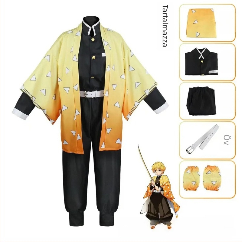 Demon Slayer Kimetsu no Yaiba női cosplay kosztüm Haori puffos ujjakkal