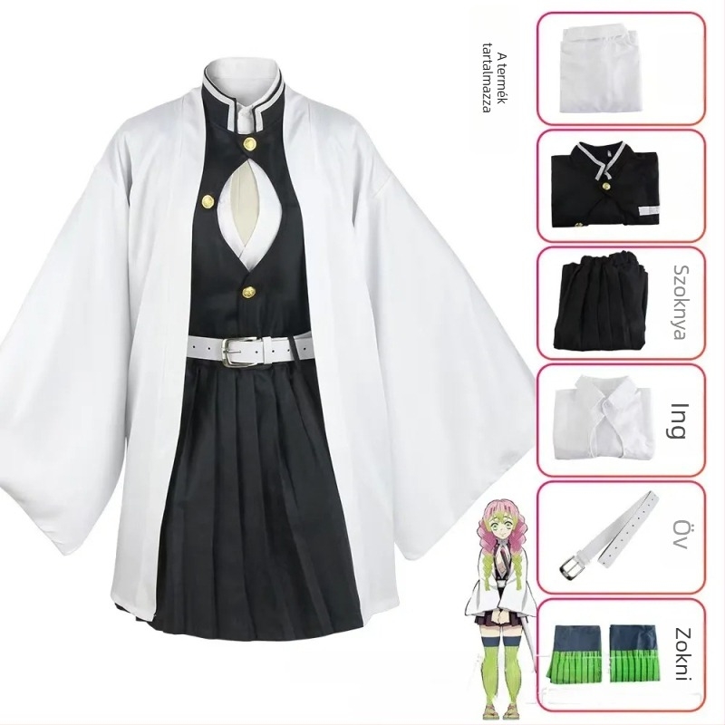 Demon Slayer Kimetsu no Yaiba női cosplay kosztüm Haori puffos ujjakkal