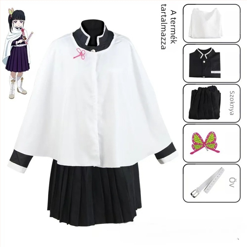 Demon Slayer Kimetsu no Yaiba női cosplay kosztüm Haori puffos ujjakkal