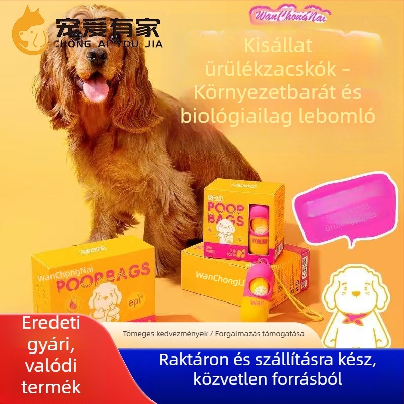 Biológiailag lebomló HDPE kutyapiszok zacskók sétáltatáshoz és takarításhoz