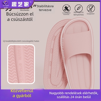 Uniszex EVA papucs vastag talppal, csúszásmentes, beltéri papucs, nyár 2026