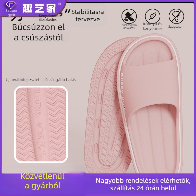 Uniszex EVA papucs vastag talppal, csúszásmentes, beltéri papucs, nyár 2026