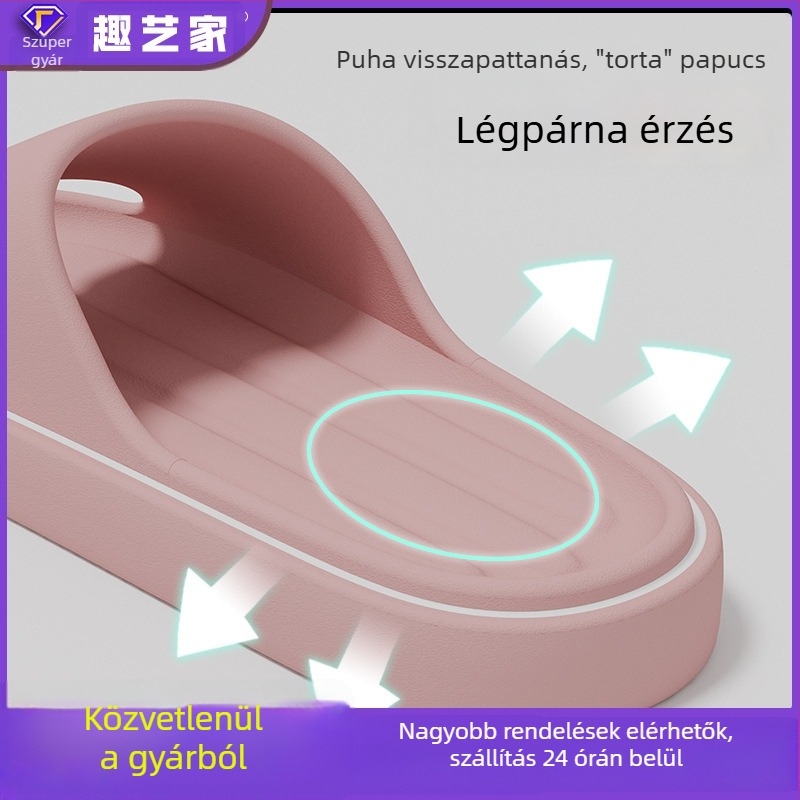Uniszex EVA papucs vastag talppal, csúszásmentes, beltéri papucs, nyár 2026