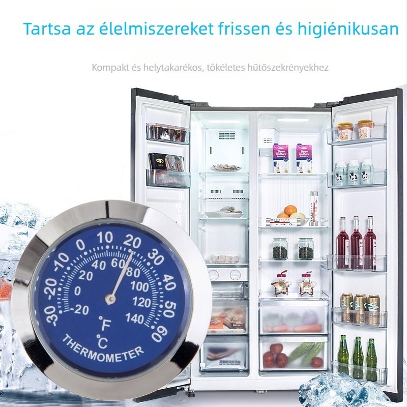 Autó hőmérő és higrométer, mechanikus belső mini műszer