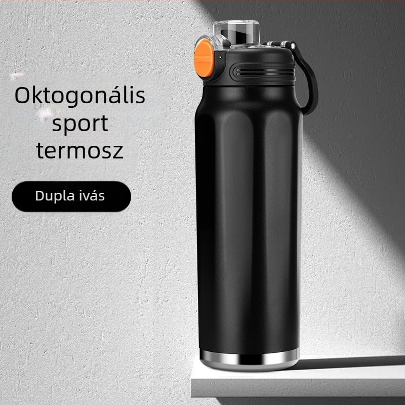 B31 Nagy kapacitású termosz pohár edzéshez és szabadtéri sportokhoz, szigetelt ivóedény kempingezéshez, modern stílusú dizájn
