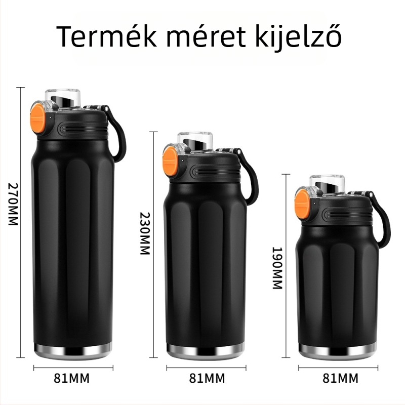 B31 Nagy kapacitású termosz pohár edzéshez és szabadtéri sportokhoz, szigetelt ivóedény kempingezéshez, modern stílusú dizájn
