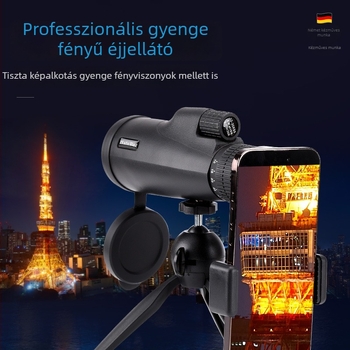 HaleBor 10-30x50 monocular teleszkóp éjjellátó, kültéri használatra, professzionális szint