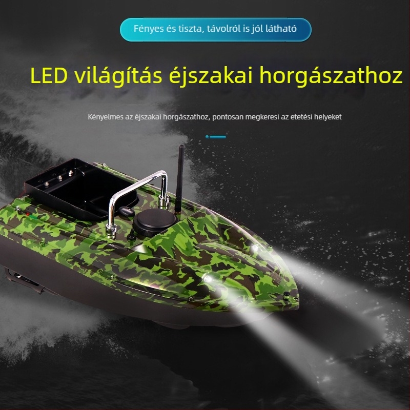 Soren 500 m intelligens távirányítású horgászcsónak csalira dobó és horogfelhelyező funkcióval, nagy teljesítmény