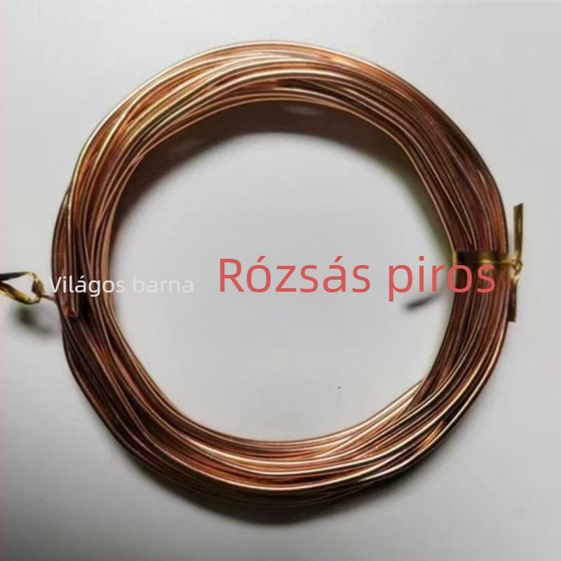 Színes anodizált alumíniumdrót kézműves termékekhez, bonsai formázáshoz és ékszerbe beépítéshez