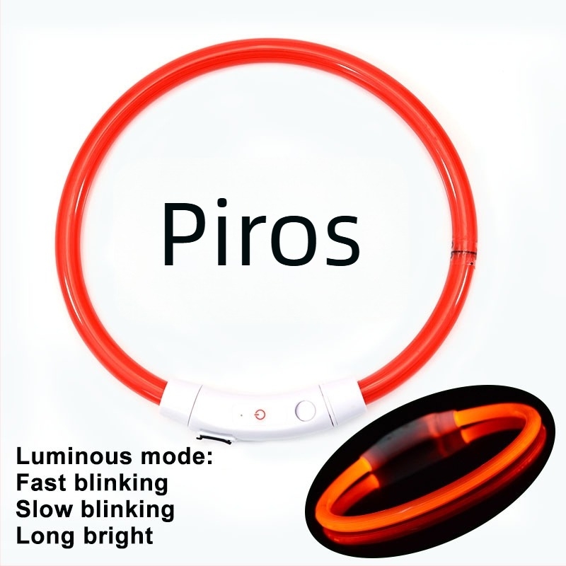 USB-C töltésű LED világító kutyanyakörv