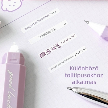 Gradiens színű javítószalag vizsgákhoz, nagy kapacitású, csendes és sima, diákok számára