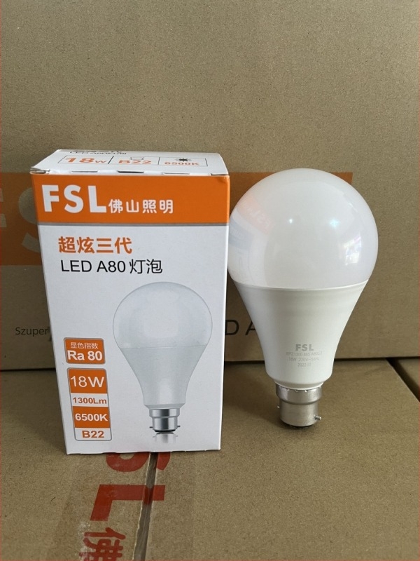 FSL LED izzó, E27-es foglalat, beltéri világítás, magas fényerő