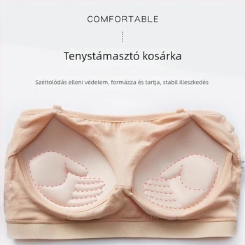 Pánt nélküli pamut melltartó, varrat nélküli, csúszásmentes, vezeték nélküli, push-up, csőtop