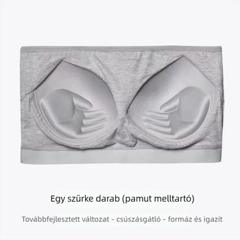 Pánt nélküli pamut melltartó, varrat nélküli, csúszásmentes, vezeték nélküli, push-up, csőtop