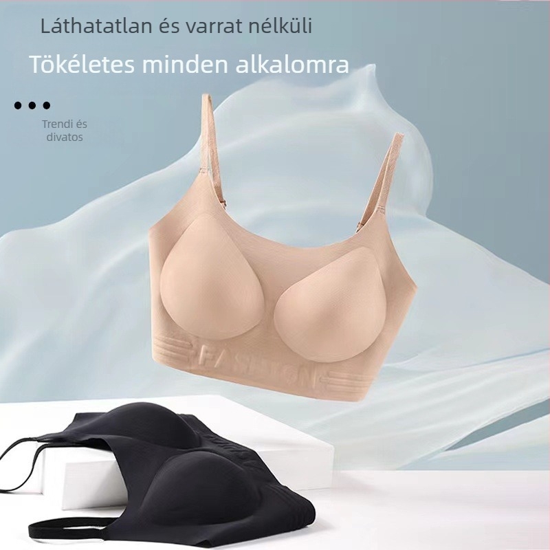 Párnázott, varrat nélküli láthatatlan melltartó — kényelmes, mindent egyben
