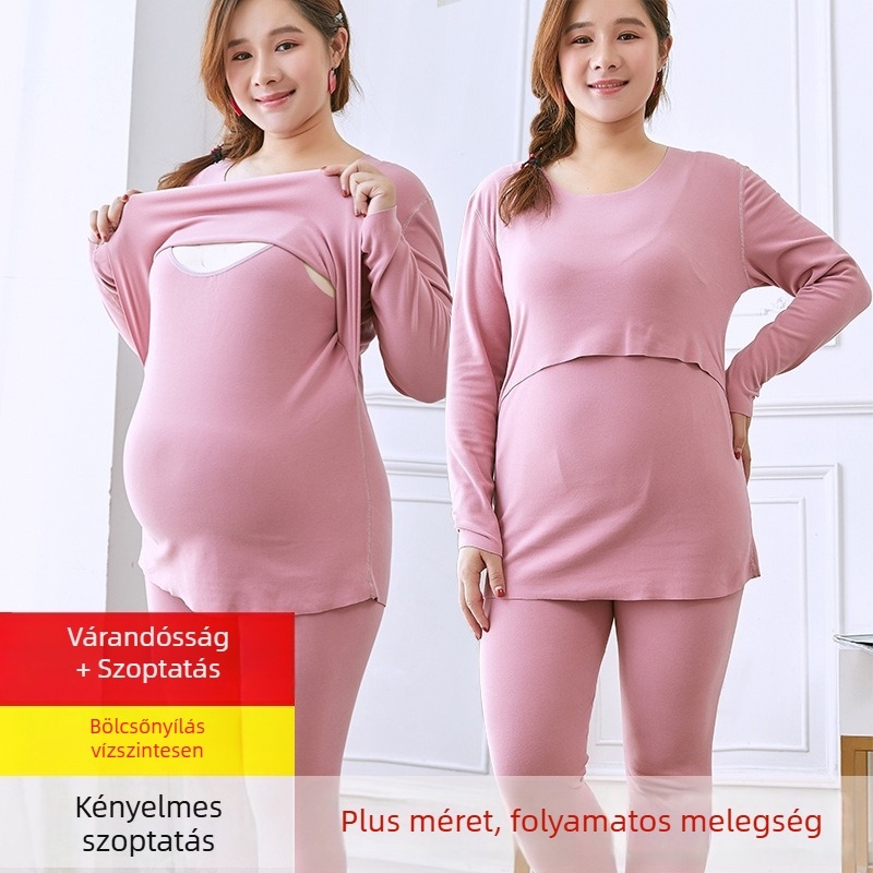 Pregnant Taotao kismama öltözet készlet etetési nyílással, hosszú ujjú, De Velvet anyag, 80–90% poliészter, őszi 2023