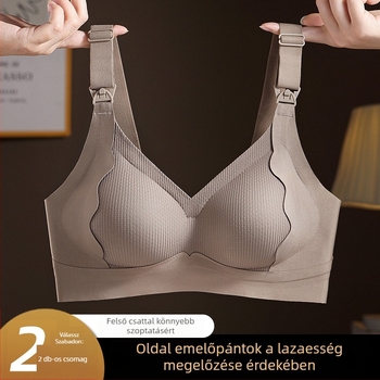 Szoptatós melltartó szülés utáni, vékony formázott kosarak, merevítő nélkül, puha támasz