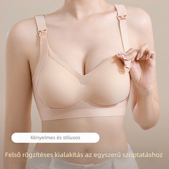 Szoptatós melltartó szülés utáni, vékony formázott kosarak, merevítő nélkül, puha támasz