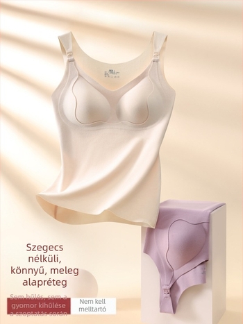 Anyasági és szoptatós top, seamless, meleg, magas rugalmasságú emelő támogatással, hossz 50–65 cm, poliészter-spandex keverék