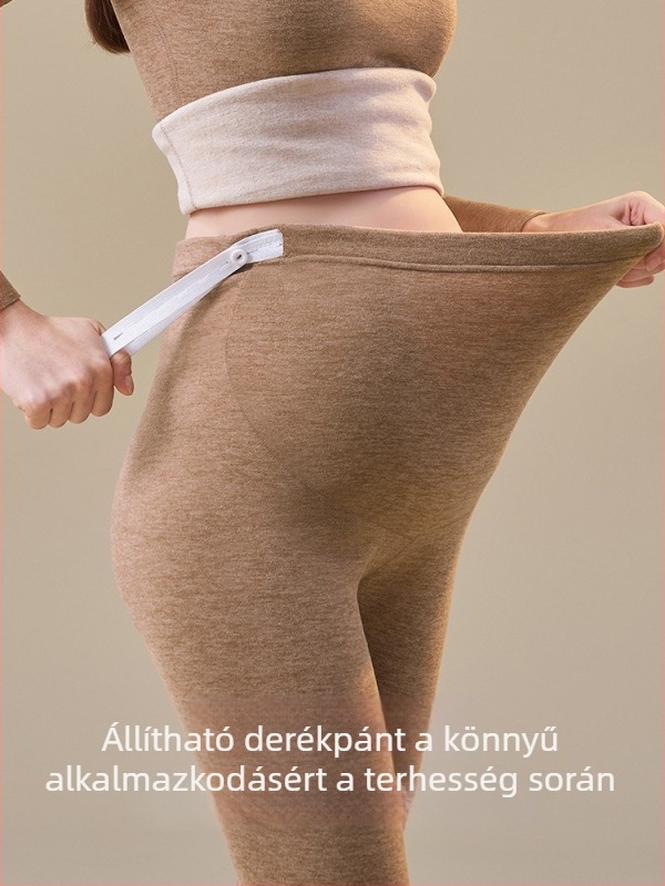 Szoptatós anyuka melegítő alsónemű szett, posztpartum hálóruha, japán-koreai lazító stílus, poliészter 90–95%, tél 2025