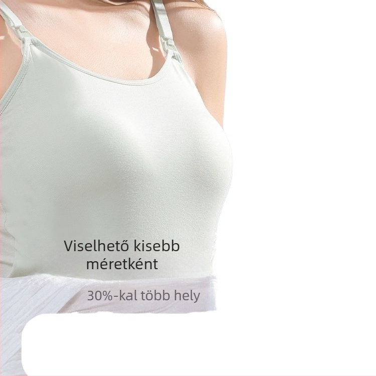 Szoptatós camisole fehérnemű modal anyagból, könnyű nyári fazon kismamáknak és a postpartum szoptatás idejére