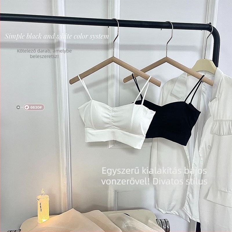 Egy darab párnázott melltartó nélküli top, állítható vállpántokkal