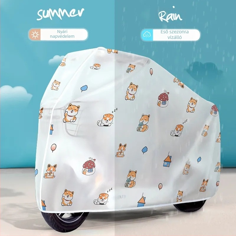 Elektromos járművédő | Szélálló és esőálló | Minimalista stílus