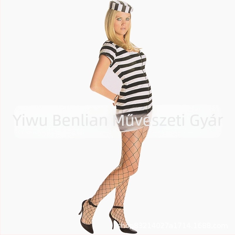 Férfi rabruha - Halloween színpadi előadás, Ben Yi, 90% poliészter pamut keverék, 2022 tavasz