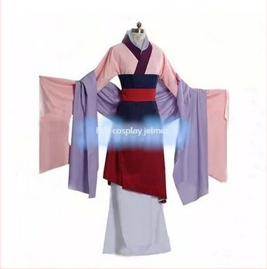 Mulan cosplay ruha felnőtt nőknek, pamut 90%, egyszínű, megfelelő tavaszi színpadi előadásokhoz
