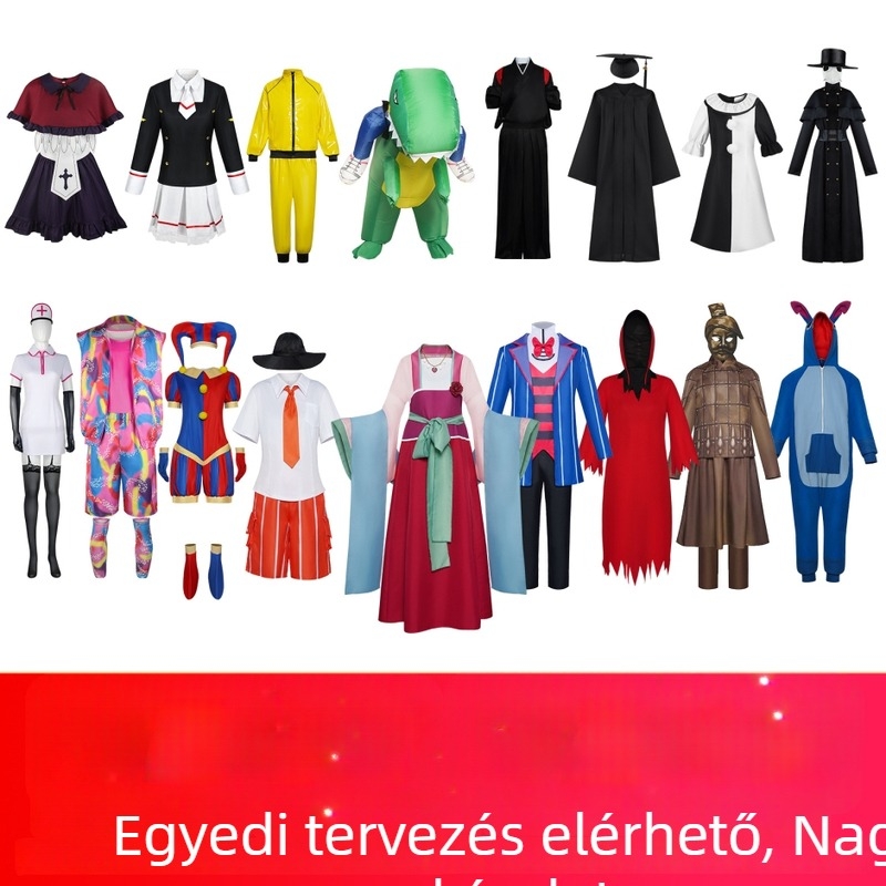 Unisex cosplay ruha – Seven Flowers márka, Spandex anyag 30–50% tartalom, Anime és szerepjátékhoz