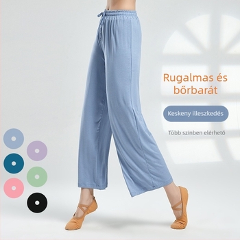 Női modern tánc gyakorló nadrág – széles szabású, Modal anyag 95%, nyárra