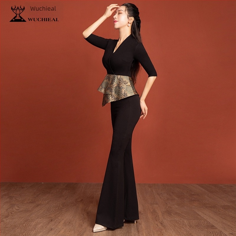 Testformáló body Belly Dance gyakorláshoz – Római pamut 80% pamutbélés – Női modern táncruha