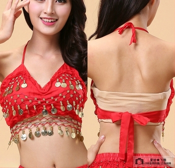 Uniszex hastánc top 120D chiffon anyagból, 100% akril rost