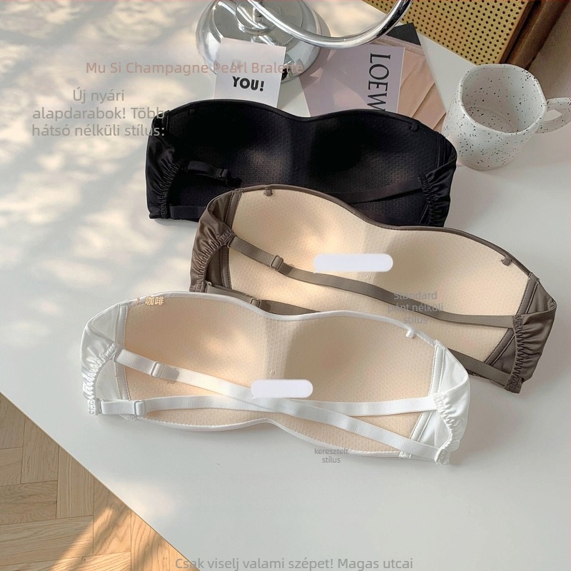 Szatén-nailon melltartó, levehető dupla vállpántokkal, teljes kosár, vékonyan formázott kosár, merevítő nélkül