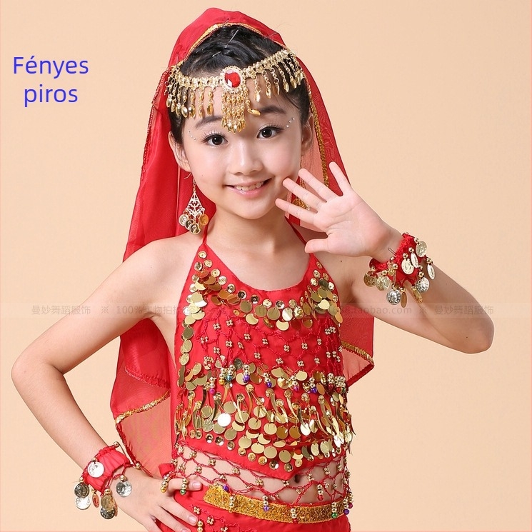 Fém hajdísz Belly Dance-hez fátyollal, elektroplatírozott felülettel, gyerekeknek, nemzeti stílus