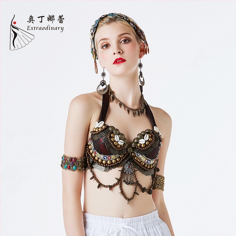 Otinali Női Belly Dance Kostüm – Etnikus Tribális Stílus, 80% Poliészter