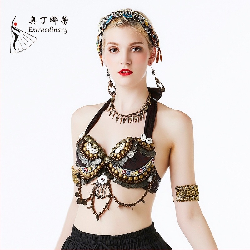 Otinali Női Belly Dance Kostüm – Etnikus Tribális Stílus, 80% Poliészter