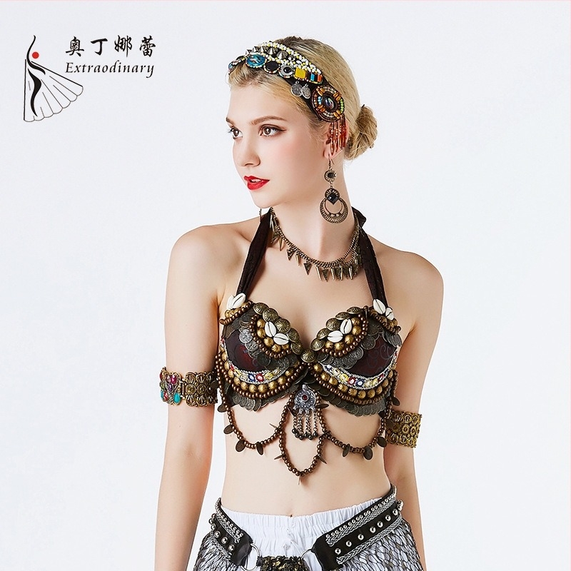 Otinali Női Belly Dance Kostüm – Etnikus Tribális Stílus, 80% Poliészter