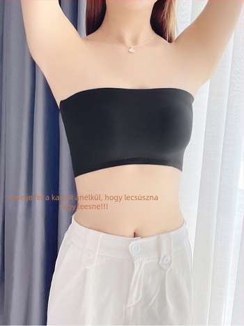 Ice Silk pánt nélküli melltartó, láthatatlan, csúszásmentes, formázó tube-top