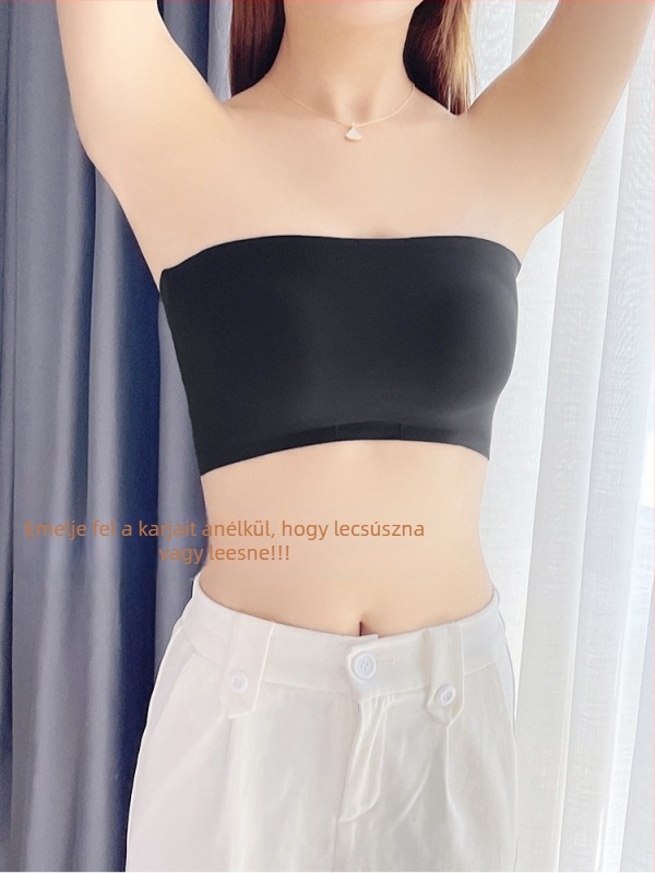 Ice Silk pánt nélküli melltartó, láthatatlan, csúszásmentes, formázó tube-top