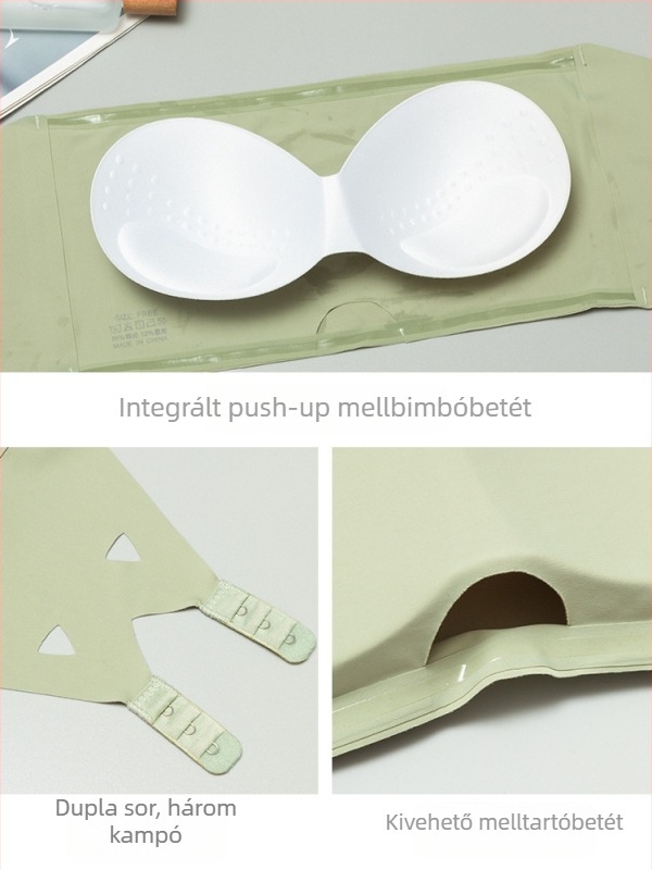 Ice Silk pánt nélküli melltartó, láthatatlan, csúszásmentes, formázó tube-top