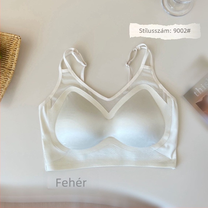 Nylon anyagú tub-top melltartó, varrás nélküli, vékony formázott kosár, push-up, lélegző, állítható vállpántok