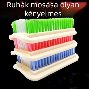 Brush Beauty Négyzet alakú PP tisztító ecset — kíméli a textileket; négyzetes dizájn; többfunkciós ruhák, cipők, töltött kabát és nadrág mosására