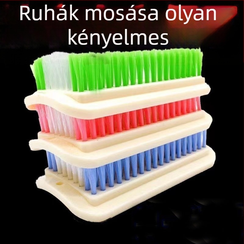 Brush Beauty Négyzet alakú PP tisztító ecset — kíméli a textileket; négyzetes dizájn; többfunkciós ruhák, cipők, töltött kabát és nadrág mosására