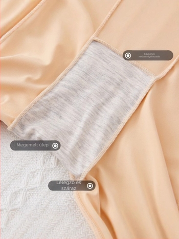 Női seamless capri rövidnadrág ice silk anyagból, dupla védőréteggel