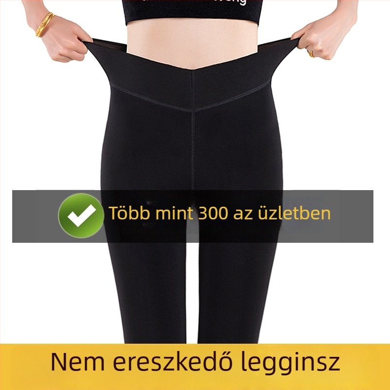 Női kasmír bélelt meleg leggings jógaedzéshez, magas derék, őszi-téli viselet