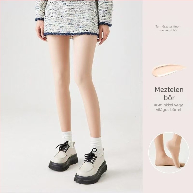 Baonasi női őszi-téli harisnyák, természetes bőrhatású érzet, fleece bélés, velúr leggings