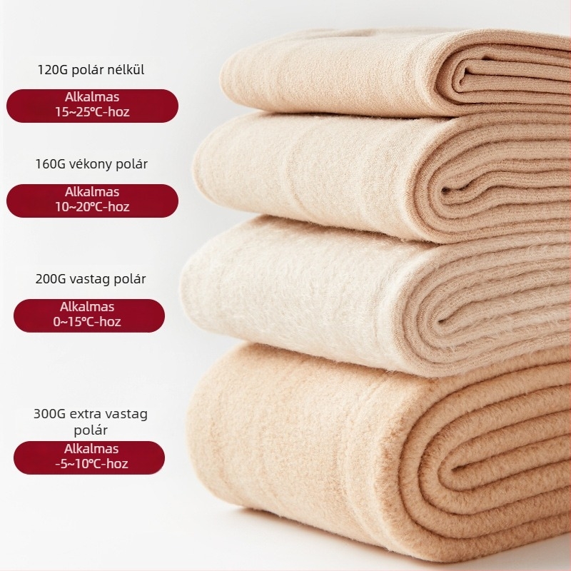 Női testszínű fleece-bevonatos harisnya lábfejes, hosszú, vastag 200D, őszi-téli használatra